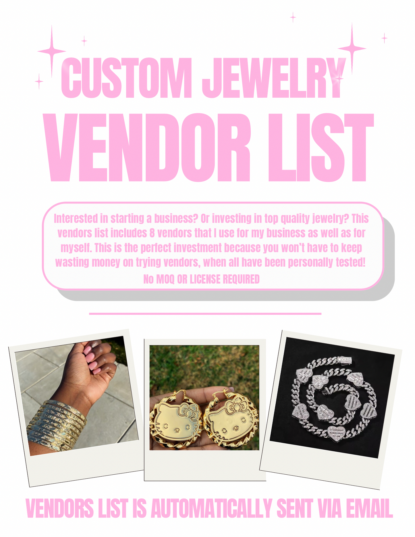 Jewelry vendors list