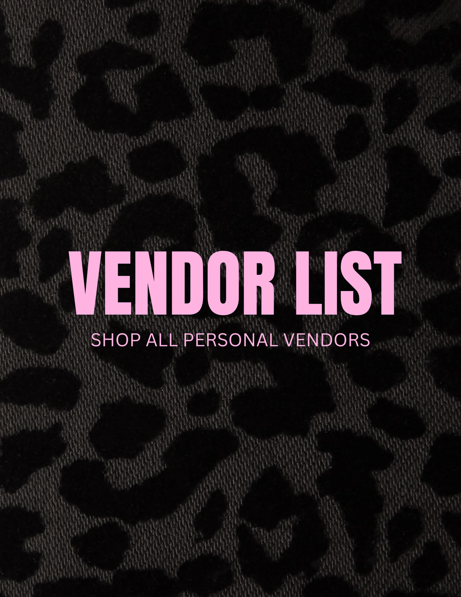 VENDORS LIST