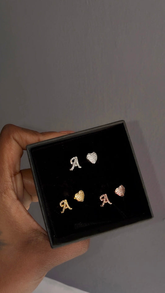 Custom Diamond Initial Ring