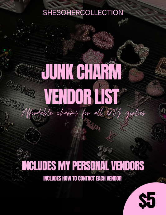 Junk Charm Vendor List