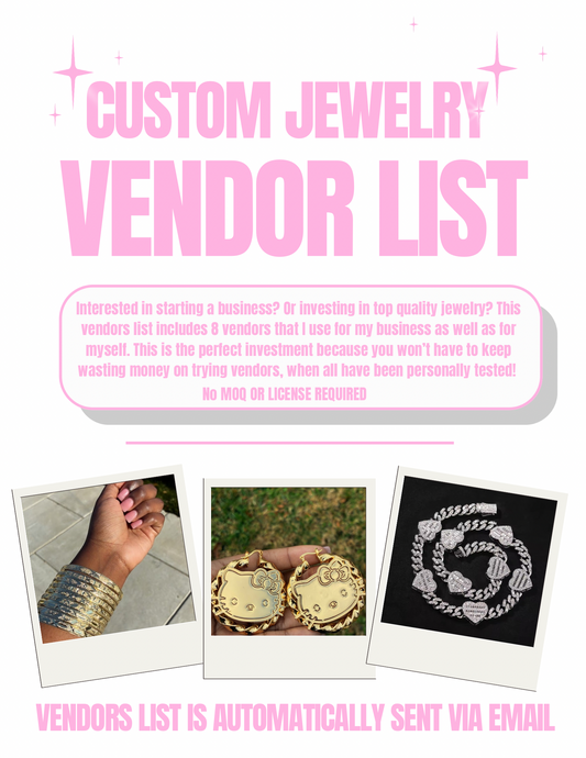 Jewelry vendors list