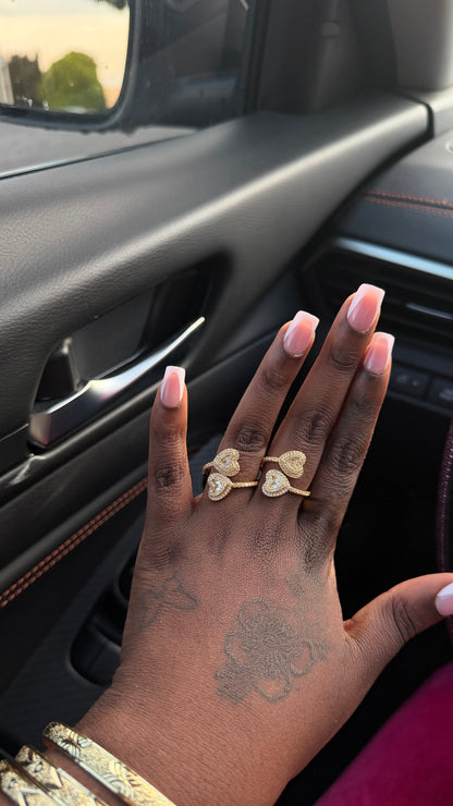 Double Heart Ring