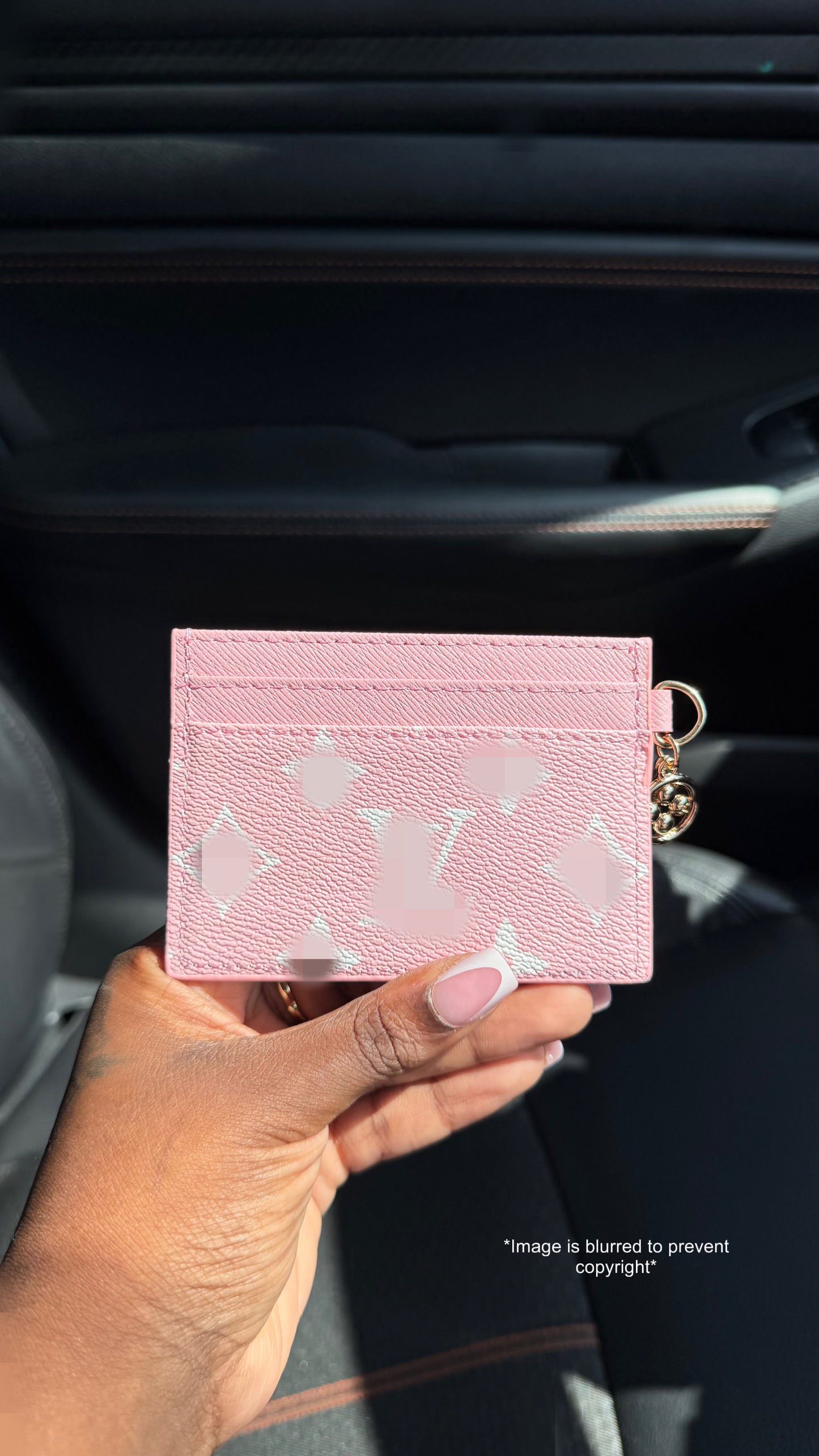 Pink LV Cardholder