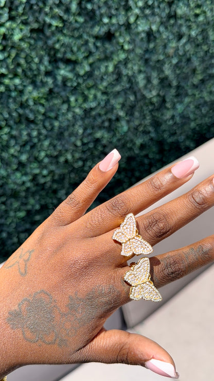 Gold Butterfly Ring