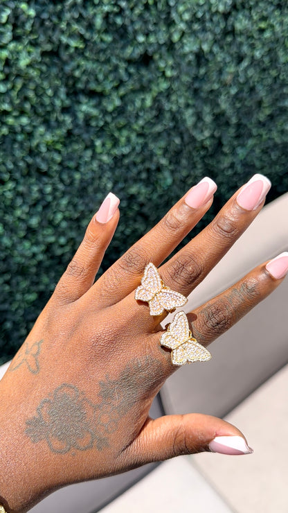 Gold Butterfly Ring