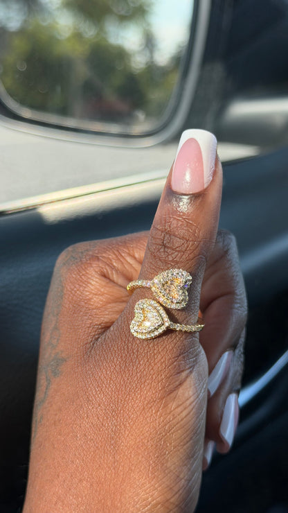 Double Heart Ring